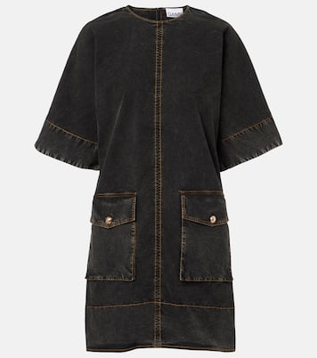 فستان قصير من الدنيم | Ganni