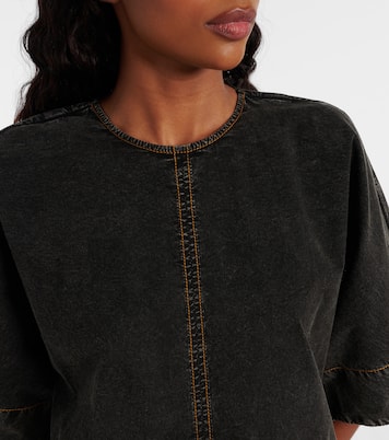 فستان قصير من الدنيم | Ganni