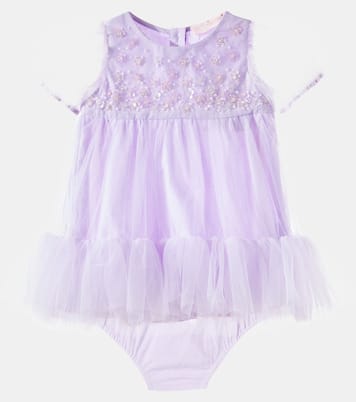 Baby Orchid Radiance set of dress and bloomers | Tutu Du Monde