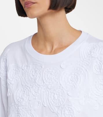 Embroidered oversized cotton T-shirt | Dries Van Noten