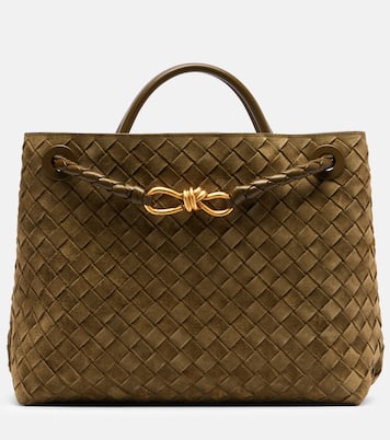 Sac Andiamo Medium en daim | Bottega Veneta