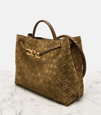 Sac Andiamo Medium en daim | Bottega Veneta