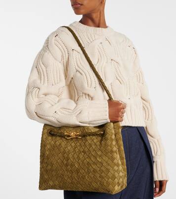 Sac Andiamo Medium en daim | Bottega Veneta
