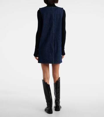 Miniabito scamiciato in denim di cotone | Frame