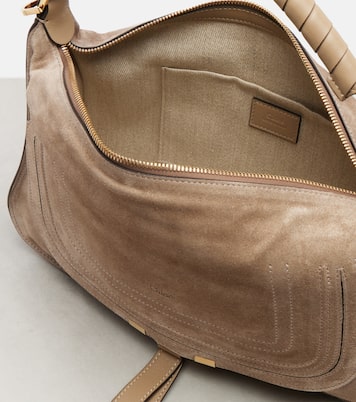 Schultertasche Marcie Small aus Veloursleder | Chloé
