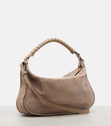 Schultertasche Marcie Small aus Veloursleder | Chloé