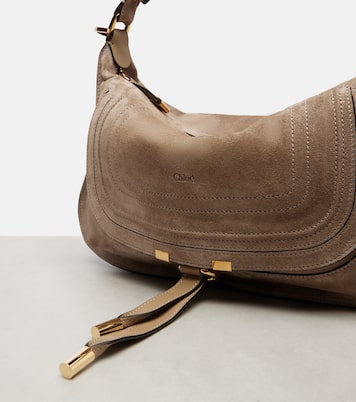 Schultertasche Marcie Small aus Veloursleder | Chloé
