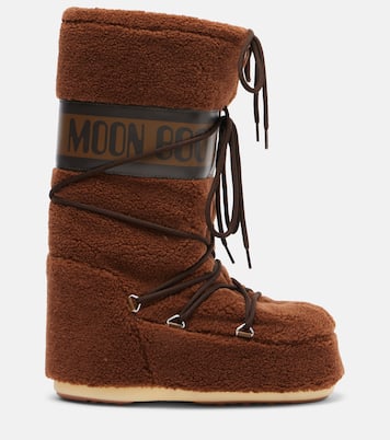 Icon fleece knee-high snow boots | Moon Boot