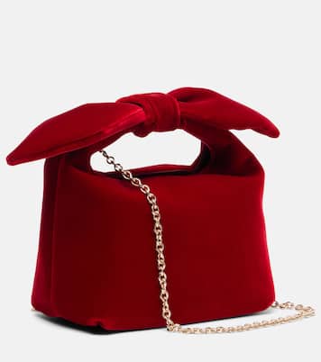 Bow Tie Small velvet tote bag | Aquazzura