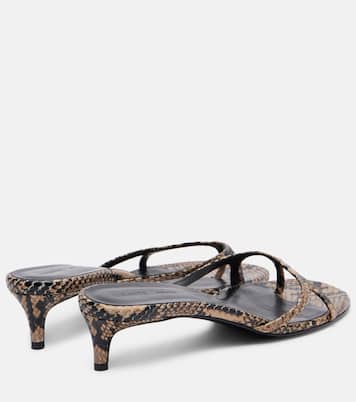 Mules Mila 35 en cuir embossé | Khaite