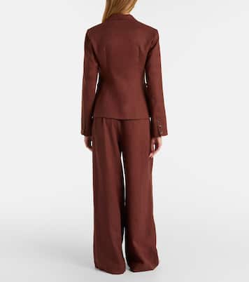 Weite High-Rise-Hose Parker aus Leinen | Posse