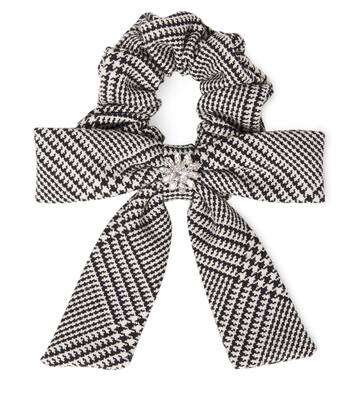 Prince of Wales check wool-blend scrunchie | Self-Portrait Kids