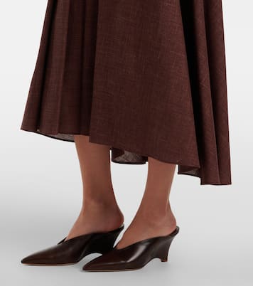 Gonna midi Petra in lana, seta e lino | Loro Piana