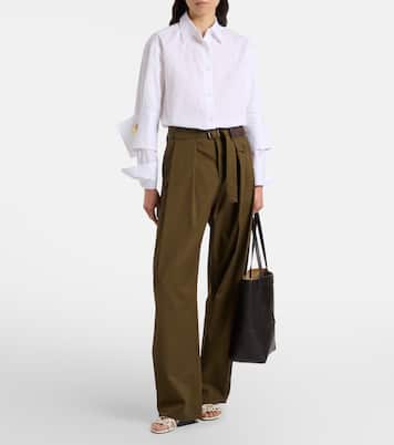 Pantoletten Petal Anagram aus Leder | Loewe