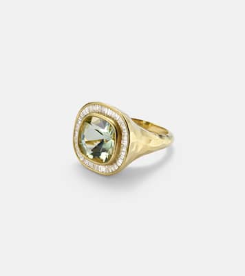 Bague Chroma en or 18 ct, béryl et diamants | Octavia Elizabeth