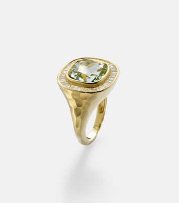 Bague Chroma en or 18 ct, béryl et diamants | Octavia Elizabeth