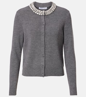 Cardigan Daro aus Wolle mit Kristallen | Veronica Beard