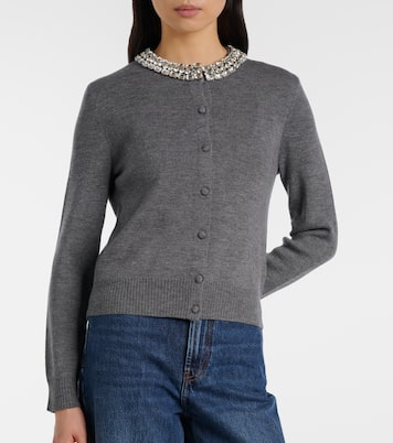 Cardigan Daro aus Wolle mit Kristallen | Veronica Beard