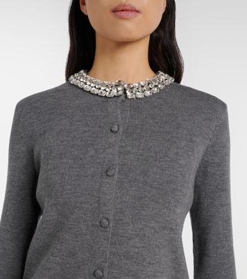 Cardigan Daro aus Wolle mit Kristallen | Veronica Beard