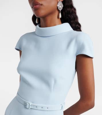 Belted lace midi dress | Self-Portrait