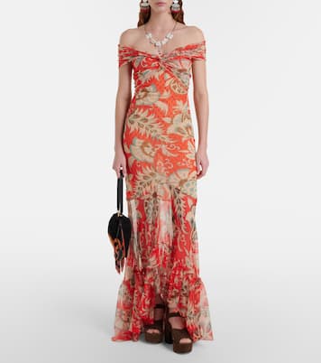 Kalispera 스몰 비즈 스웨이드 숄더 백 | Etro