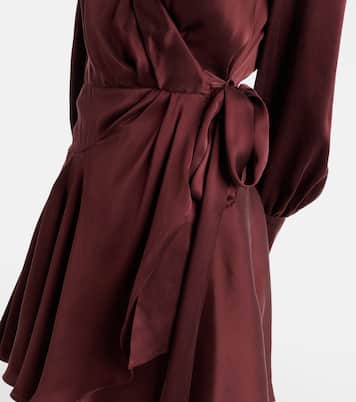 Silk satin wrap dress | Zimmermann