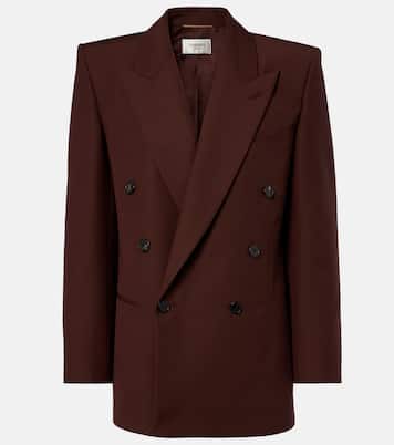 Double-breasted wool and mohair blazer | Saint Laurent