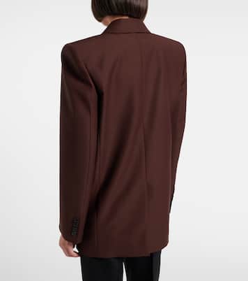 Double-breasted wool and mohair blazer | Saint Laurent