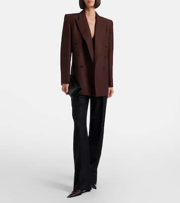 Double-breasted wool and mohair blazer | Saint Laurent