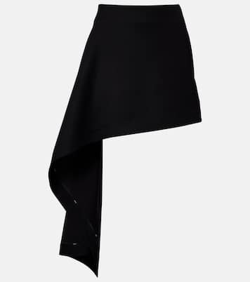 Draped wool miniskirt | Loewe