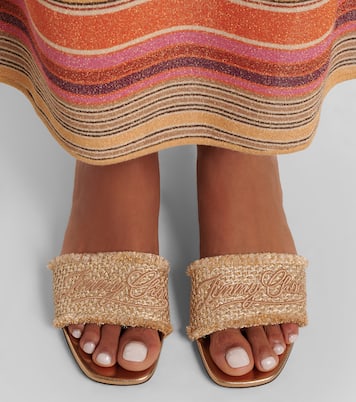 Mules Joa en tissu et cuir | Jimmy Choo