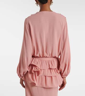 Crop top à volants | Adriana Degreas