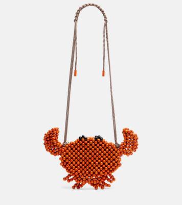 Crab Mini beaded crossbody bag | Alémais