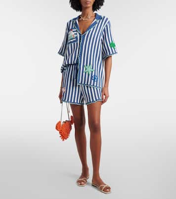 Crab Mini beaded crossbody bag | Alémais