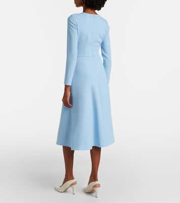 Bow-detail crêpe midi dress | Carolina Herrera