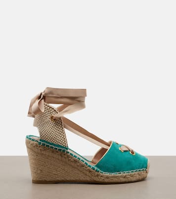 Resort suede espadrille wedges | Valentino Garavani