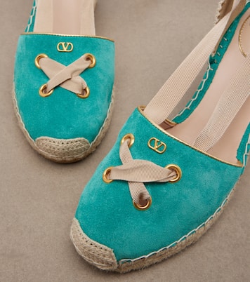 Resort suede espadrille wedges | Valentino Garavani
