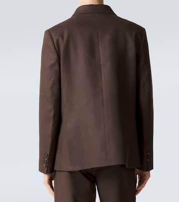 Double-breasted linen blazer | Bode