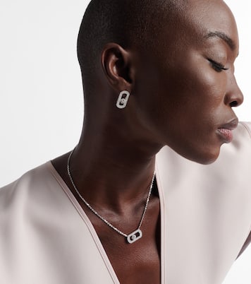 Pendientes So Move de oro blanco de 18 ct con diamantes | Messika