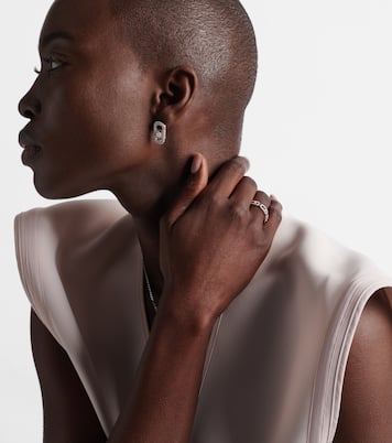 Pendientes So Move de oro blanco de 18 ct con diamantes | Messika