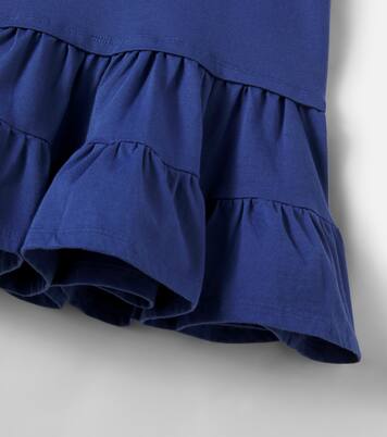 Polo Bear ruffled cotton T-shirt dress | Polo Ralph Lauren Kids