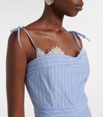 Avaleigh striped cotton midi dress | Simkhai