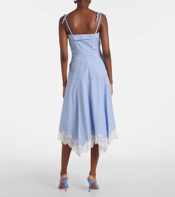 Avaleigh striped cotton midi dress | Simkhai