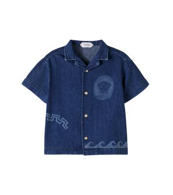 Medusa denim shirt | Versace Kids