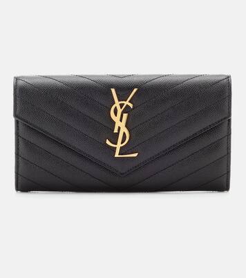 Monogram Large leather wallet | Saint Laurent