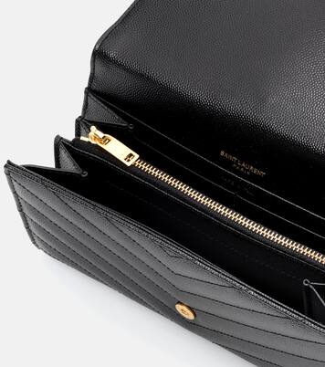 Monogram Large leather wallet | Saint Laurent