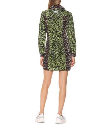 Robe chemise imprimée en jean | Ganni