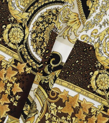 Pantaloni flared a stampa Barocco Patchwork | Versace Kids