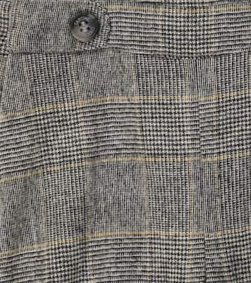 Checked wool-blend dungarees | Tartine et Chocolat