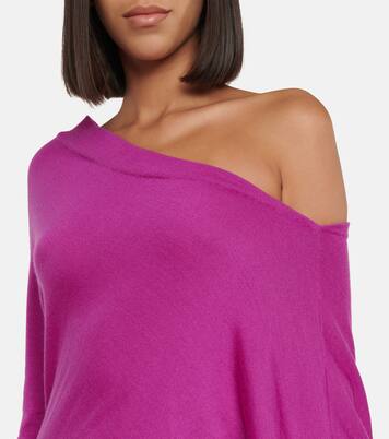 One-shoulder cashmere and silk midi dress | Tom Ford